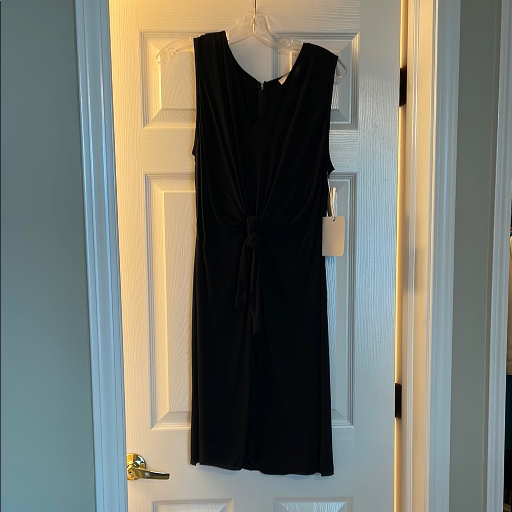 Chelsea28 Black Sheath Midi Dress